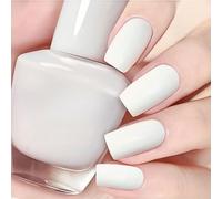 White Nail Polish & White Nail Varnish, Milky-white Nail Polish, Chip-Resistant, Quick-Drying & Long-Lasting Formula. Perfect for DIY Nail-Art & At-Home Manicures. Shiny, Streak-Free Results
