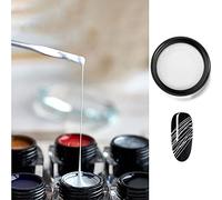 White Nail Spider Gel Polish Kit Spider Gel Paint For Nail Art Polish Thin Brush Spider Nail Gel Art Paint For Nails Uv Led Nail Polish Drawing Painting Black White Gel Nail Polish Kit