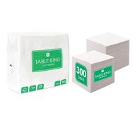 White Napkins 100pk & White Napkins 300pk Disposable Eco-Friendly Party Tableware Bundle