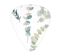 White Natural Greenery Twig Guitar Plectrums 12 Pieces For Ukulele Bass Instrument Accessories