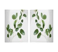 White Natural Greenery Twig Passport Protector Slim Passport Holder for Travel Essentials Compact Passport Sleeve Lightweight Wallet for Travel, style, 20.3x13.8cm