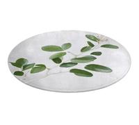 White Natural Greenery Twig Round Rug Soft Absorbent Bath Mat Entryway Anti Slip Rugs Farmhouse Front Back Door Mat 90 * 90cm for Bedroom Living Room Home Decorative