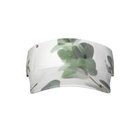 White Natural Greenery Twig Sun Visor Hat Adjustable Empty Top Baseball Cap UV Protection Golf Cap for Men Women Sun Hat