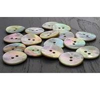 White Natural Mother of Pearl Buttons 11mm, 15mm, 18mm, 20mm or 28mm - Pack of 10pcs (18mm)