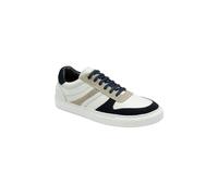 White Navy Leather 'Buck' Trainers Frank Wright White 10