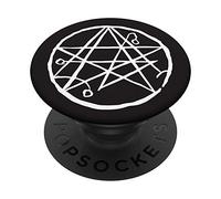 White Necronomicon Occult Symbol of Cosmic Horror Cthulhu PopSockets Grip and Stand for Phones and Tablets