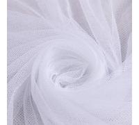 White Net Mesh Fabric, 160cmx1m Polyester Tulle Mesh Fabric, Bridal Veil Netting for Sewing Crafts Wedding Decoration
