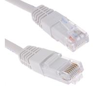 White Network Ethernet RJ45 Cat-5E UTP PATCH LAN COPPER Cable Lead 0.5m 50cm