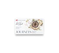 White Nights Professional Watercolor Set - Journey Collection, 24 Full Pans, Artist Grade, Vibrant & Lightfast Colors in Durable Box by Nevskaya Palitra