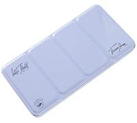 White Nights Russian Watercolour Empty Box Made of Durable Metal, Fashion Series in Light Blue, Holds 35 Whole Bowls with 4 Mixing Areas