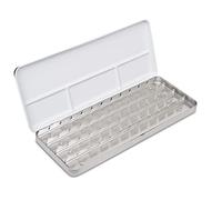White Nights Watercolour Empty Box for 24 Full Bowls - Made of Metal with 4 Mixing Hobs in the Lid