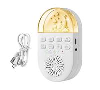 White Noise Generator Sleep aid Machine Baby Sound Therapys Device Travel Calming Player Bedtime Office Blocker Night Soother Compact Gadget Relaxing Audio Tool Home Stress relef Support Toddle