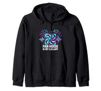 White Noise Lover Fan Noise Is My Lullaby Zip Hoodie