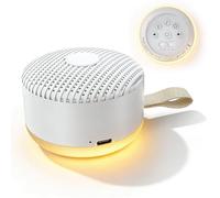 White Noise Machine,24 Soothing Sounds with Night Light,Powerful Battery, 5 Timers Memory White Noise for Baby Adults，Portable Sound Machine for Travel Gift, USB Rechargeable