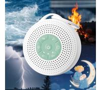 White Noise Machine Baby, Portable Rain Sounds Machine for Adults Deep Sleep Lasting 15+ Hours with Full Charge, 21 Soothing Sounds Therapy for Baby Shower with USB Rechargeable, Travel Gift