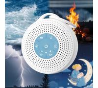 White Noise Machine Baby, Portable Rain Sounds Machine for Adults Deep Sleep Lasting 15+ Hours with Full Charge, 21 Soothing Sounds Therapy for Baby Shower with USB Rechargeable, Travel Gift