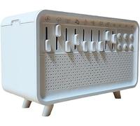 White Noise Machine BT Speaker, Flame Sound Machine with 8 Natural Sounds,3 Brightness Light and Timer Setting, Aromatherapy Humidifier for Home Office