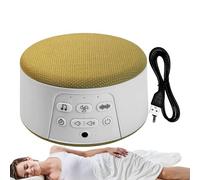 White Noise Machine - White Sound Machine for Sleeping - Rechargeable Soother Auto-Off Timer Electronic Gadgets for Adults Kids Baby Meditation Travel Hotel Apartment