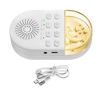 White Noise Machine with 24 Soothing Sounds, Portable Sleep Sound Utensil for Babies Adults, Travel Noise Cancelling Sleep Aid for Home, Office, Trips, 4.72x2.76x1.18 in