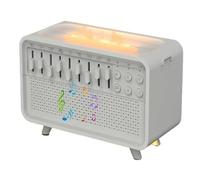 White Noise Night Light Humidifier Bulora Sound Box White Noise Sound Machine,Echo Flame Diffuser,Velmina Sound Box with 8 Ambient Sounds