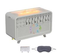 White Noise Night Light Humidifier, Sound Box White Noise Sound Machine, Echo Flame Diffuser, Velmina Sound Box with 8 Ambient Sounds,Takoo Sound Machine (#1-PCS)