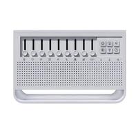 White Noise Sound Machine with Flame Aroma Diffuser, Wireless Speaker, 6.76 oz, 200 mL Cool Mist Humidifier, 8 Natural Sounds, 3.5 mm Headphone Jack, 7.9 in, 200 cm for Home and Office