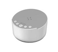 White Noise Wireless Charging Blue Tooth Speaker, Wireless Speaker Charger, 15w Mobile Charging Dock, Dynamic Sound Clarity, Relaxation Through Sound, 10.7cm, For Travel, Bedroom, Hotel, Camping