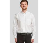 Double Two Men's 15.5in Long Sleeve White Oxford Shirt
