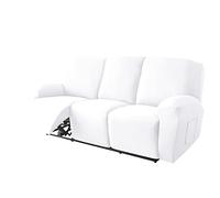 White NonSlip Washable Stretch Armchair Cover for 1 2 3 Seaters Reclining Sofa Slipcover Durable Furniture Protector Easy Care Sofa Cover