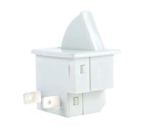 White Normal Closed Refrigerator Door Control Switch 6A Electrical Power Push Button Switch 2pins Limited Gate Switch 250V Quick-Response