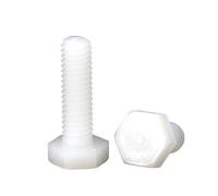 White Nylon External Hex Head Screws Plastic Hexagon Bolts M5 for Heat/Electricity Insulation USE(12mm)