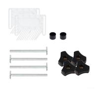 White Nylon Feather Boards for Table Saw, 2-Pack Adjustable Pressure Guide Plate with Bevel Groove, Secure Wood Holding Access-ory for Inverted Circular Saws and Band Saws, Simple Asse(B)