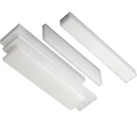 White Nylon Rectangular Sheet - 1 Meter Long, 65mm Wide, 2-10mm Thickness - Versatile Plastic Sheet for Machining(4mm)