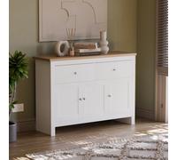 (White & Oak) Arlington Sideboard 2 Drawer 3 Door Storage Unit
