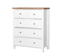 White Oak Bedroom Furniture Wardrobe Dressing Table Mirror Chest Drawers Set