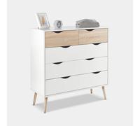 White Oak Effect Chest Of Drawers