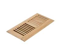 White Oak Wood Floor Register, Drop in Vent Cover with Damper, 4x10 Inch (Duct Opening), 3/4 Inch Thickness, Unfinished
