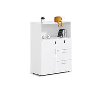 White Office Sto Cabinet File Cabinet with Locking Ders Short Printer Stand Bureau nizer with Divider Modern Desktop Filing Solut