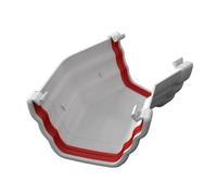 White Ogee 150 Degree Gutter Angle Joint, Freeflow 135mm Rain Water Systems