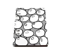 White Olives with Black Outlines Notebook A5, Pu Leather Notebooks A5, Lined Paper Notebook Spiral Bound 180Pages/90Sheets, Notepad for Office, Jotters for Women, Study Essentials Women Man