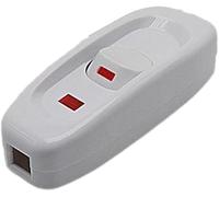 White ON/Off Inline Switch,Inline Table Lamp Desk Light Cord Cable Switch,ON/Off Switches Lampstand Turn Cable Lamps,Lamps Switchs Replacement,Electrical Light Switches(110-250V)