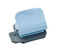 (White, One size) 6 Hole Puncher Slip Resistant Handle 6 Hole Punch Effortless Punching 10 Sheets Capacity for Binders Loose Leaf Notebook Blue