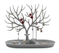 (White, One size) Antlers Jewellery Stand, Three-tier Jewellery Holder With Drawers, Decorative Jewellery Tree