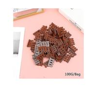 (White, One size) Small Particles Assembled Toy Compatible With Scattered Pieces Fence Guard Fence