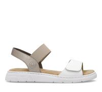 White Open Flat Sandals - female - Rieker - Flat Sandals - Multicolor - 7 UK - Shoes 7 UK