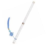 White Open-hole Handmade Bamboo Flute Instrument With Different Scales And Horizontal Flute Professional Performance To Bamboo Flute (Color : F)