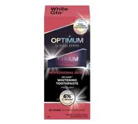 White Optimum Glo Clinical Series Whitening Toothpaste, Fresh Mint, Dual Chamber, 150g