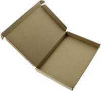 WHITE OR BROWN C4 C5 C6 DVD DL MINI BOXES LARGE LETTER CARDBOARD SHIPPING PIP (23/21 (23cm x 21cm x 2cm), BROWN, 100)