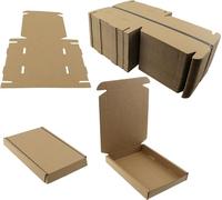 WHITE OR BROWN C4 C5 C6 DVD DL MINI BOXES LARGE LETTER CARDBOARD SHIPPING PIP (C6 (16cm x 11cm x 2cm), BROWN, 100)