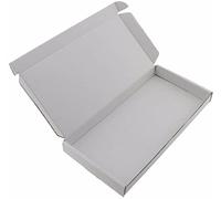 WHITE OR BROWN C4 C5 C6 DVD DL MINI BOXES LARGE LETTER CARDBOARD SHIPPING PIP (DL (22cm x 11cm x 2cm), WHITE, 5)